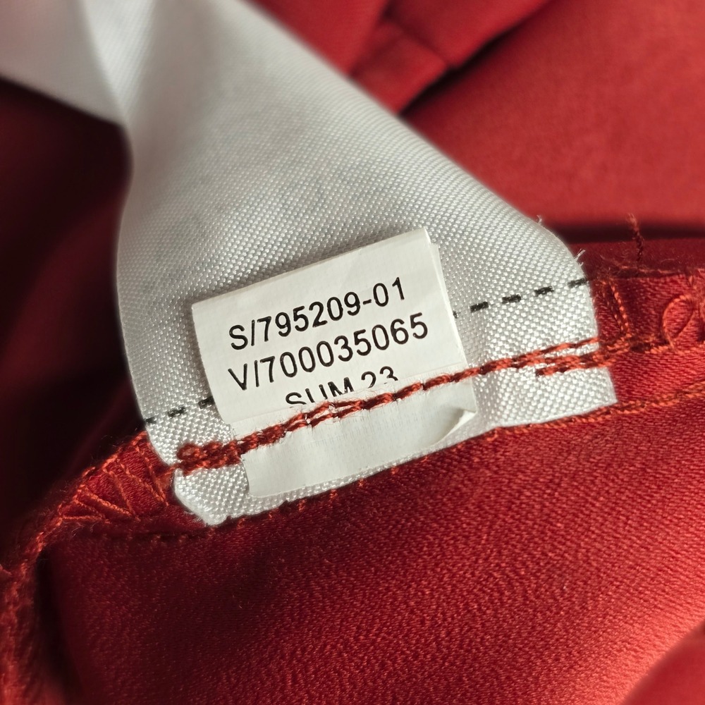 Red Twist-Front V-Neck Dress - Picture 9 of 13